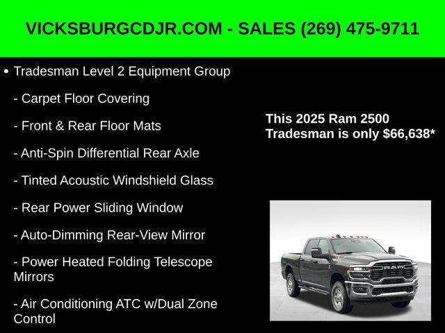 new 2025 Ram 2500 car, priced at $66,638