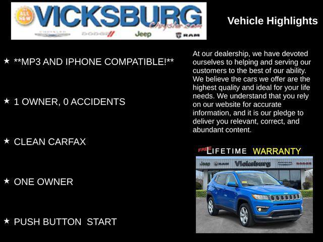used 2021 Jeep Compass car, priced at $20,500
