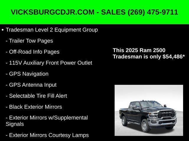 new 2025 Ram 2500 car, priced at $54,486
