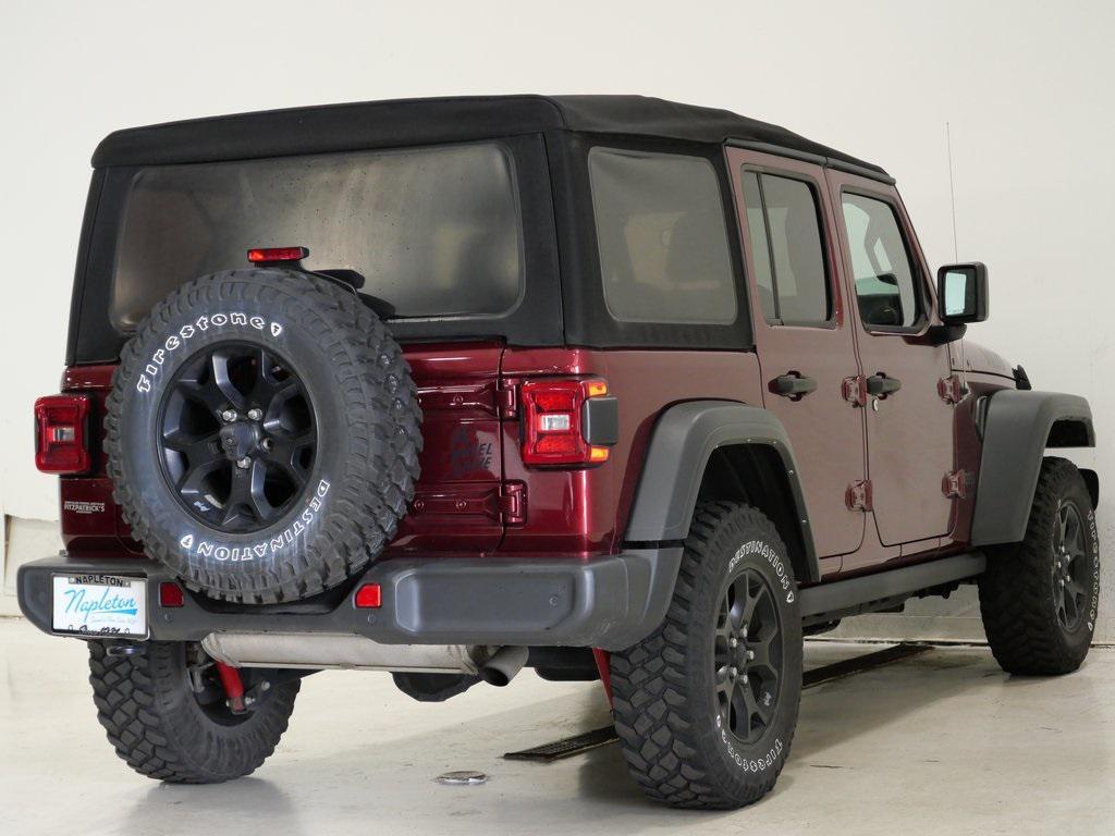 used 2021 Jeep Wrangler car, priced at $28,000