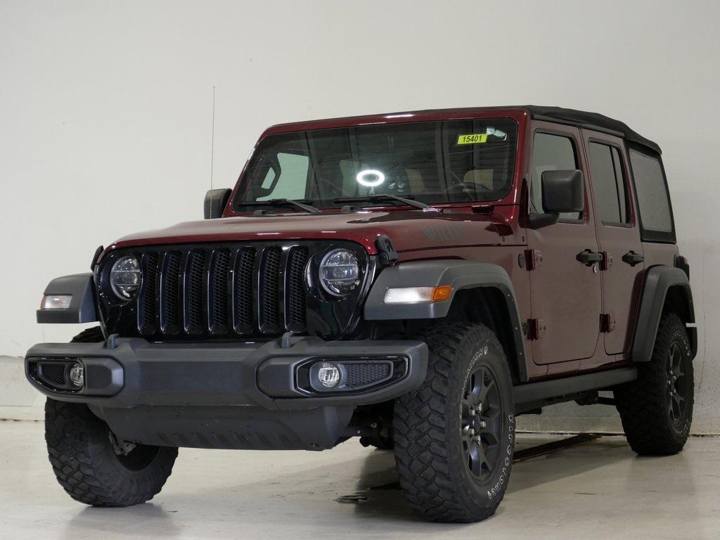 used 2021 Jeep Wrangler car, priced at $28,000