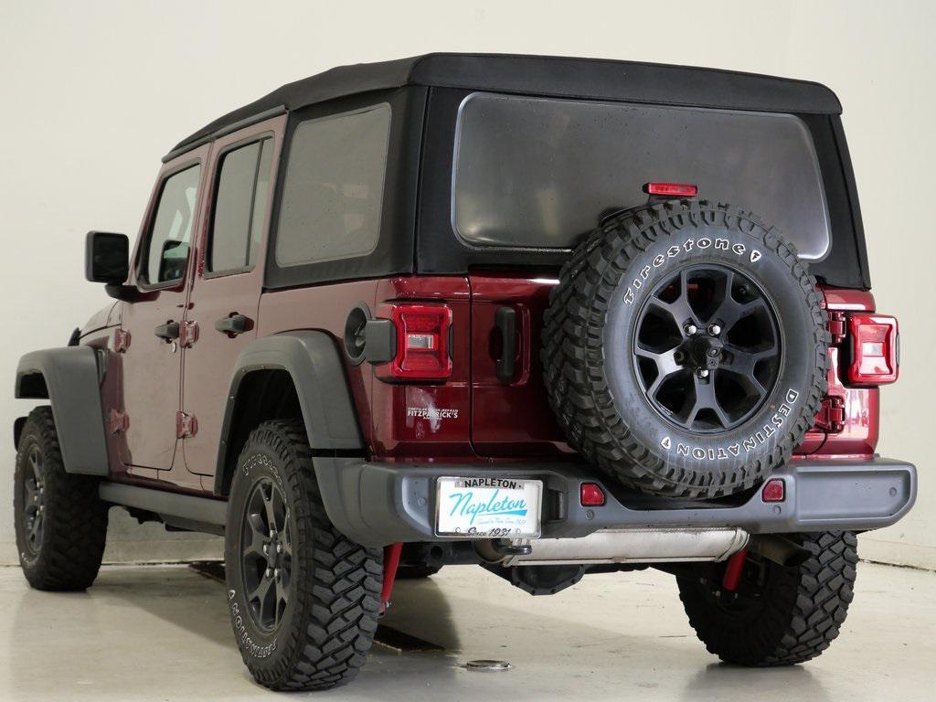 used 2021 Jeep Wrangler car, priced at $28,000