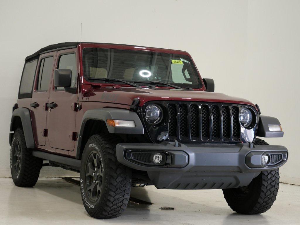 used 2021 Jeep Wrangler car, priced at $29,000
