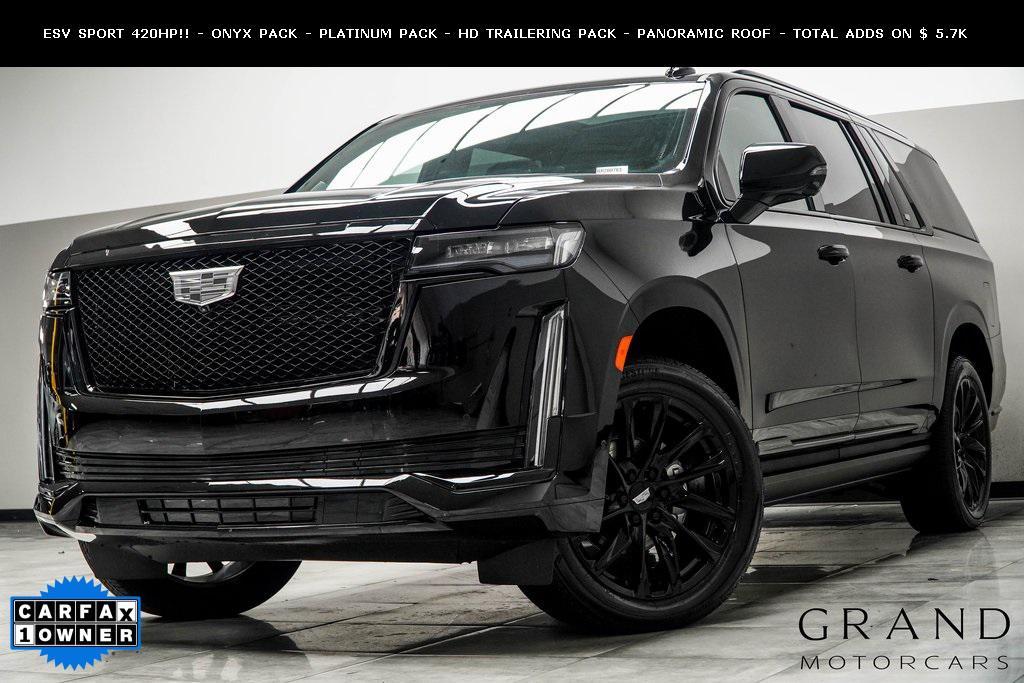 used 2024 Cadillac Escalade ESV car, priced at $96,899