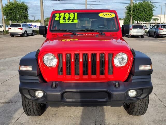 used 2018 Jeep Wrangler Unlimited car, priced at $24,500