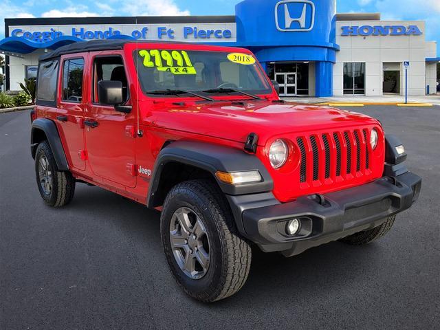 used 2018 Jeep Wrangler Unlimited car, priced at $24,750