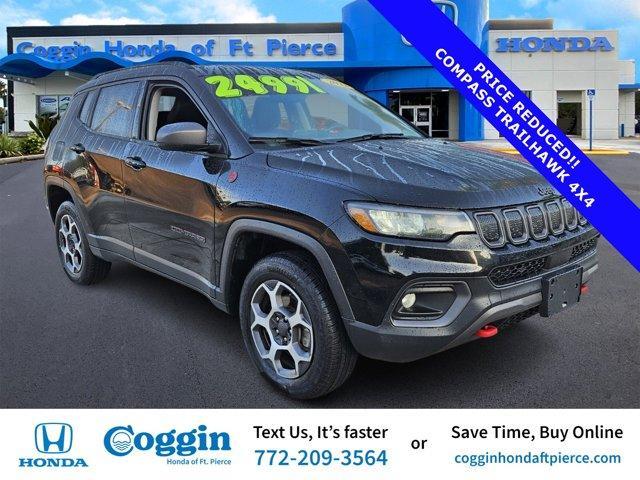 used 2022 Jeep Compass car, priced at $19,697