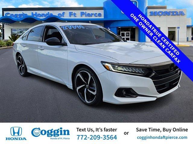 used 2021 Honda Accord car, priced at $24,443