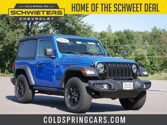 used 2021 Jeep Wrangler car, priced at $25,666