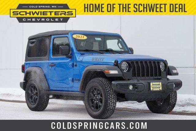 used 2021 Jeep Wrangler car, priced at $24,555