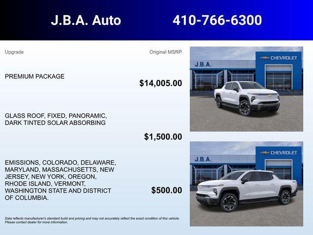 new 2026 Chevrolet Silverado EV car, priced at $74,876