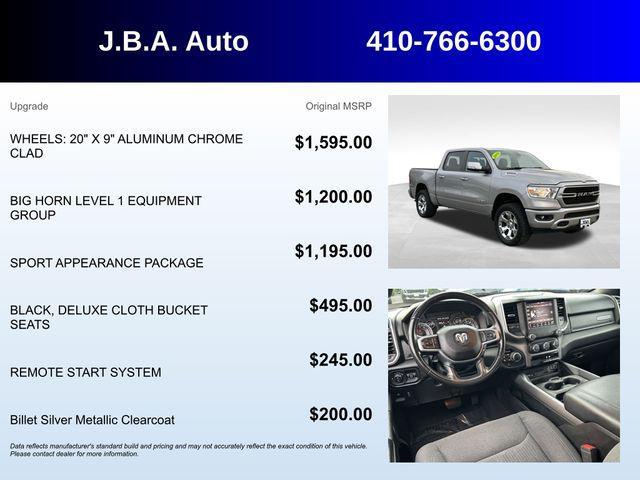 used 2019 Ram 1500 car, priced at $22,997