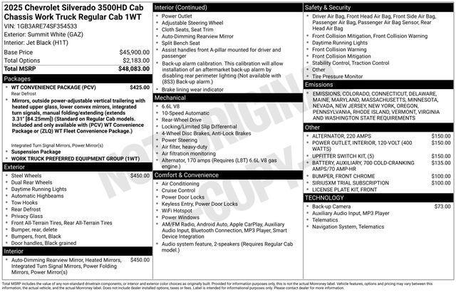 new 2025 Chevrolet Silverado 3500 car, priced at $64,759