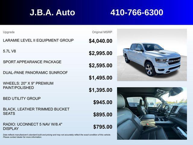 used 2022 Ram 1500 car, priced at $40,497