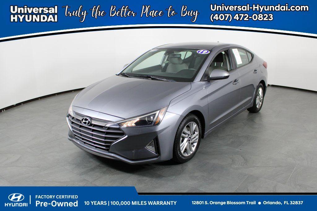 used 2019 Hyundai Elantra car, priced at $10,987