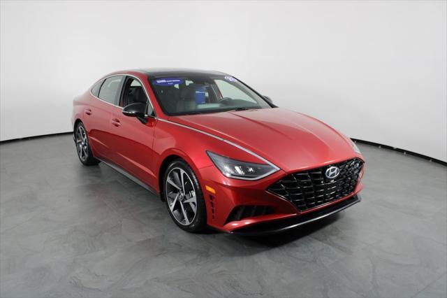 used 2021 Hyundai Sonata car, priced at $17,743