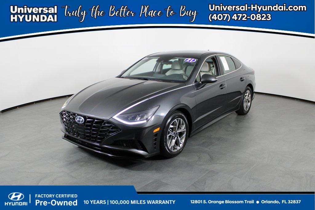 used 2021 Hyundai Sonata car, priced at $13,612