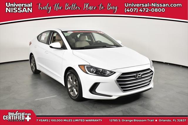 used 2018 Hyundai Elantra car, priced at $14,987