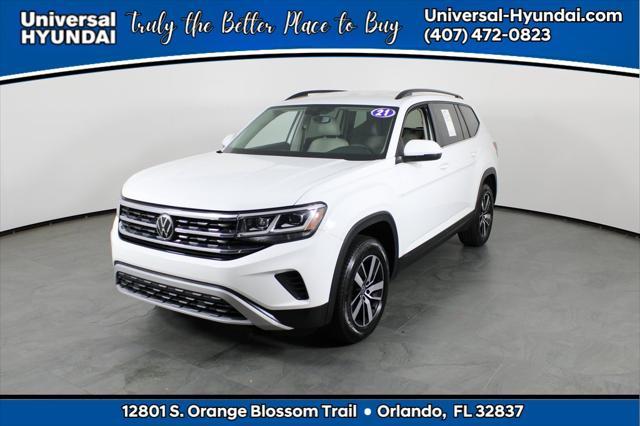 used 2021 Volkswagen Atlas car, priced at $18,760