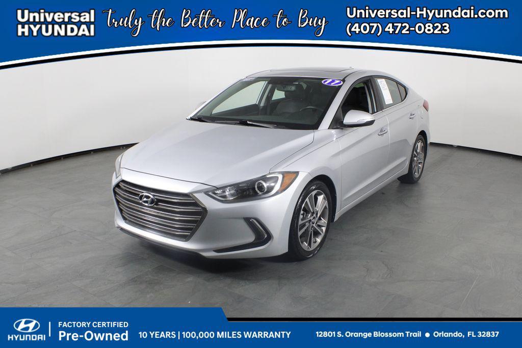 used 2017 Hyundai Elantra car, priced at $13,288