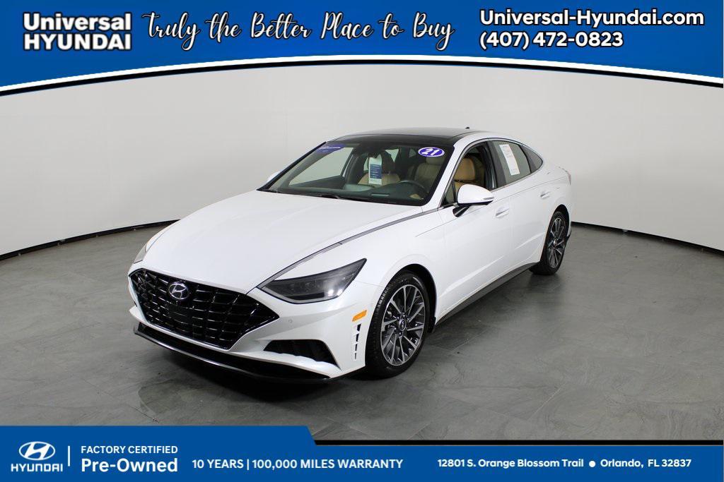 used 2021 Hyundai Sonata car, priced at $20,789