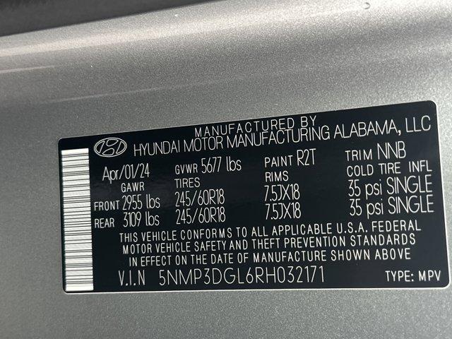 used 2024 Hyundai Santa Fe car, priced at $37,200