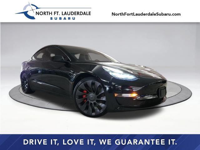 used 2022 Tesla Model 3 car, priced at $27,599