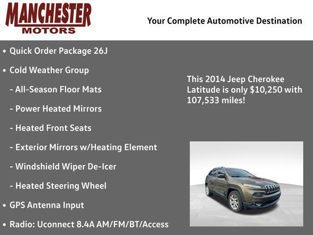 used 2014 Jeep Cherokee car, priced at $10,250