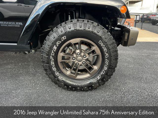 used 2016 Jeep Wrangler Unlimited car, priced at $18,500