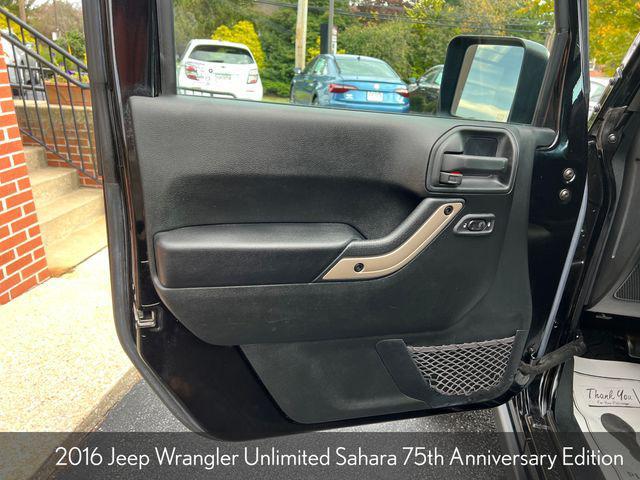 used 2016 Jeep Wrangler Unlimited car, priced at $18,500