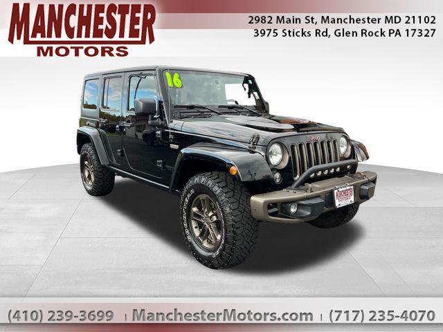 used 2016 Jeep Wrangler Unlimited car, priced at $18,500