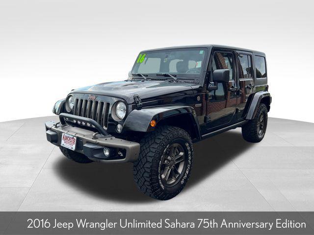 used 2016 Jeep Wrangler Unlimited car, priced at $18,500