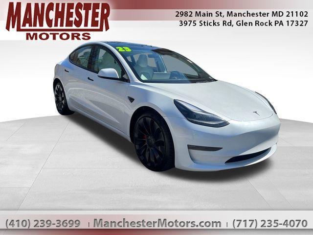 used 2023 Tesla Model 3 car, priced at $27,660