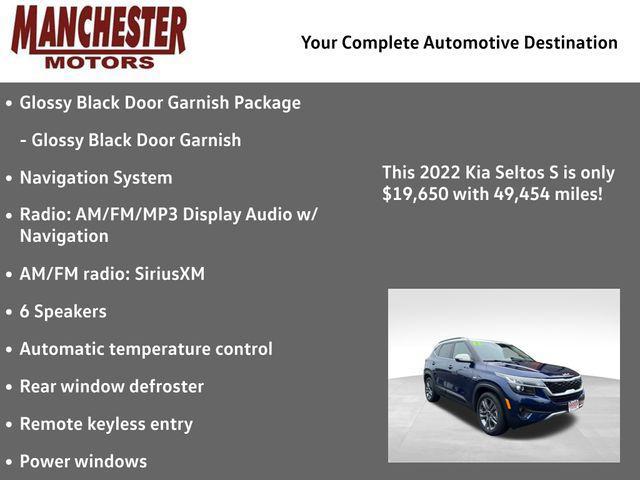 used 2022 Kia Seltos car, priced at $19,650