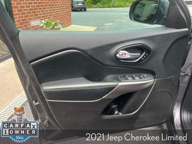 used 2021 Jeep Cherokee car, priced at $21,750