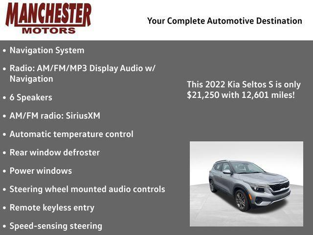 used 2022 Kia Seltos car, priced at $21,250