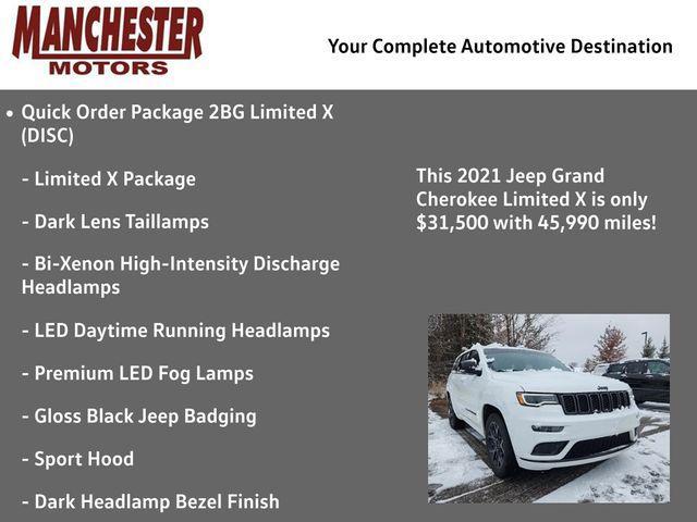 used 2021 Jeep Grand Cherokee car, priced at $31,500