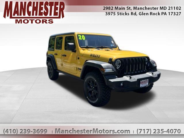 used 2020 Jeep Wrangler Unlimited car, priced at $27,500