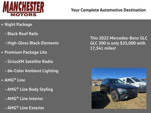 used 2022 Mercedes-Benz GLC 300 car, priced at $35,000