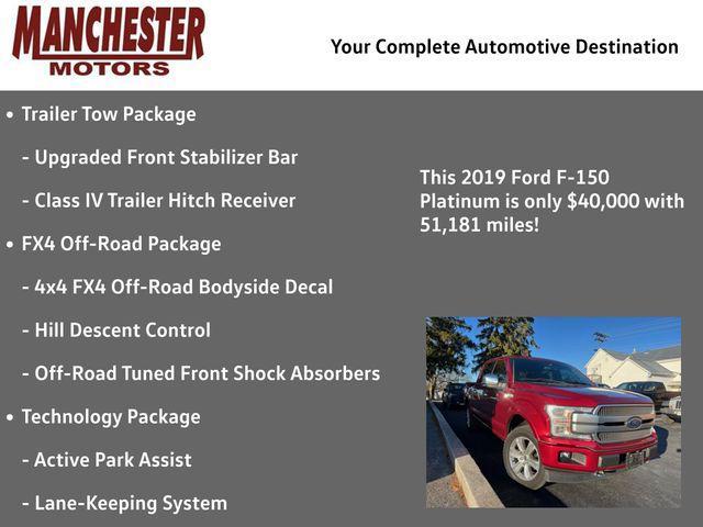 used 2019 Ford F-150 car, priced at $40,000