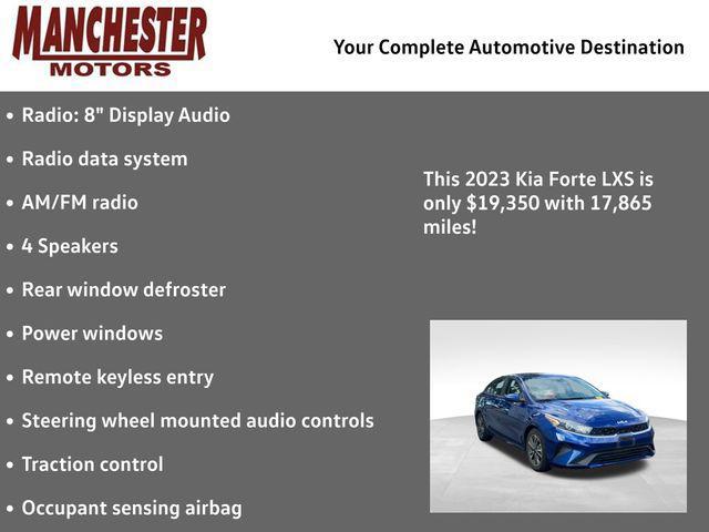 used 2023 Kia Forte car, priced at $19,350