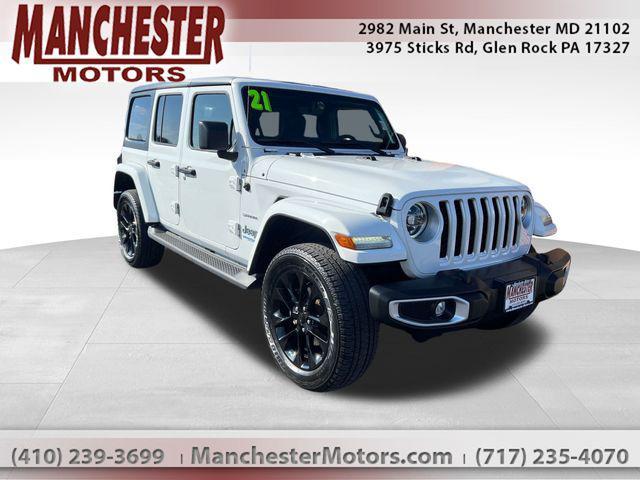 used 2021 Jeep Wrangler Unlimited 4xe car, priced at $27,400