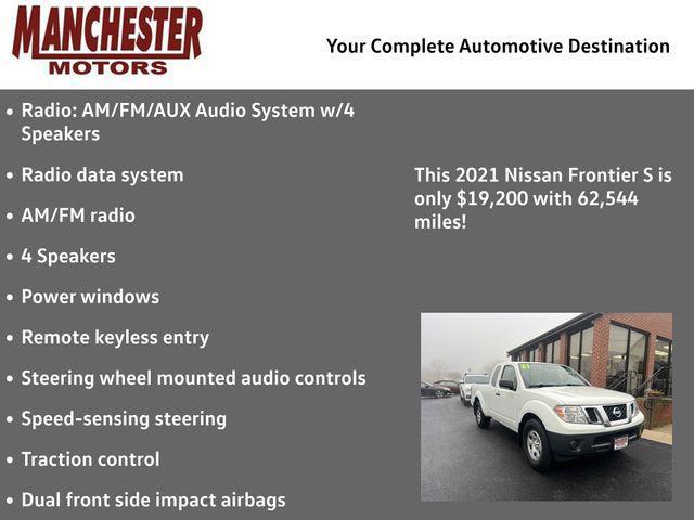 used 2021 Nissan Frontier car, priced at $19,200