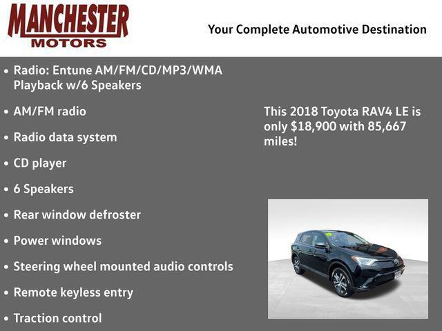used 2018 Toyota RAV4 car, priced at $18,900