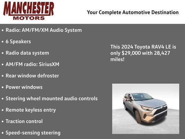 used 2024 Toyota RAV4 car, priced at $29,000