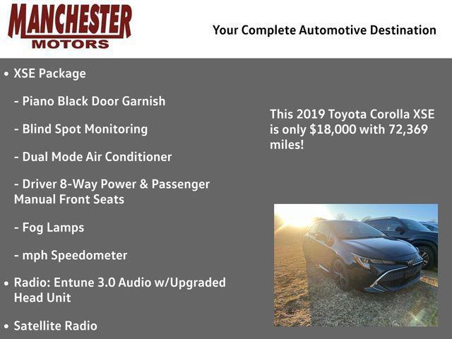 used 2019 Toyota Corolla car, priced at $18,000