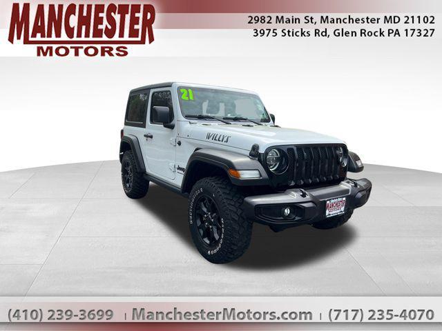 used 2021 Jeep Wrangler car, priced at $29,482