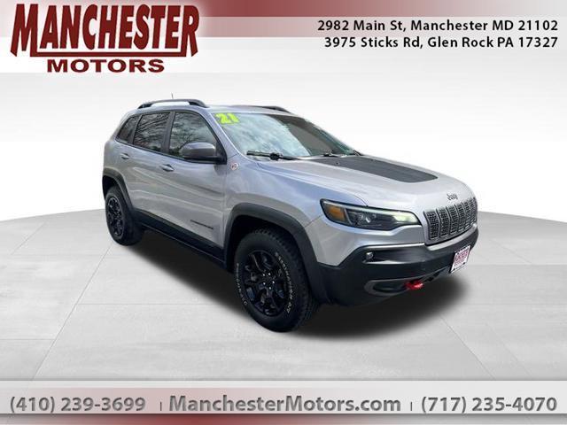used 2021 Jeep Cherokee car, priced at $25,673
