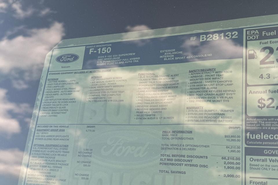 new 2024 Ford F-150 car, priced at $62,310