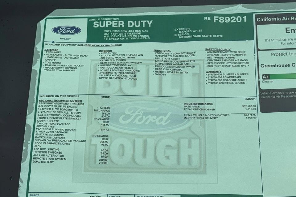 new 2024 Ford F-350 car, priced at $55,170